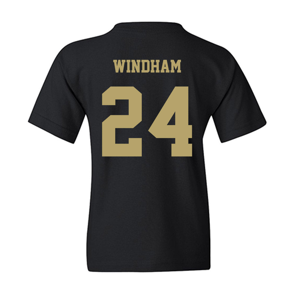 JMU - NCAA Men's Basketball : KJ Windham - Fashion Shersey Youth T-Shirt-1