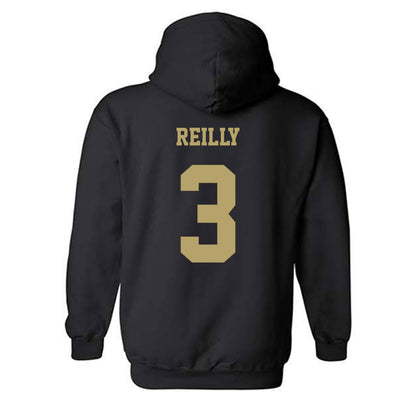 JMU - NCAA Men's Basketball : Cavan Reilly - Fashion Shersey Hooded Sweatshirt-1
