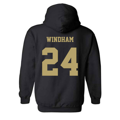 JMU - NCAA Men's Basketball : KJ Windham - Fashion Shersey Hooded Sweatshirt-1