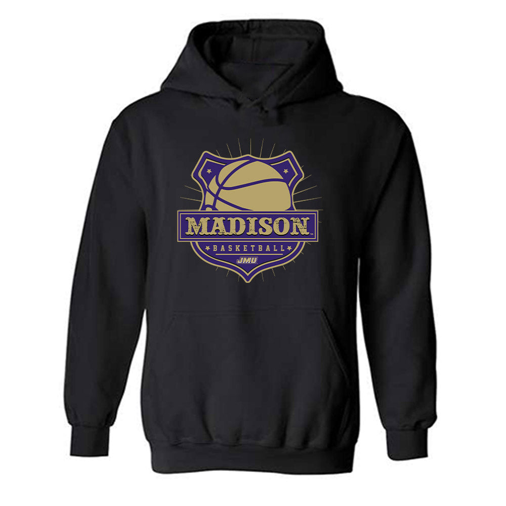 JMU - NCAA Men's Basketball : Cavan Reilly - Fashion Shersey Hooded Sweatshirt-0