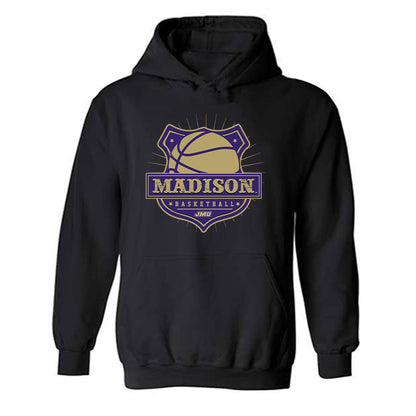 JMU - NCAA Men's Basketball : Cavan Reilly - Fashion Shersey Hooded Sweatshirt-0