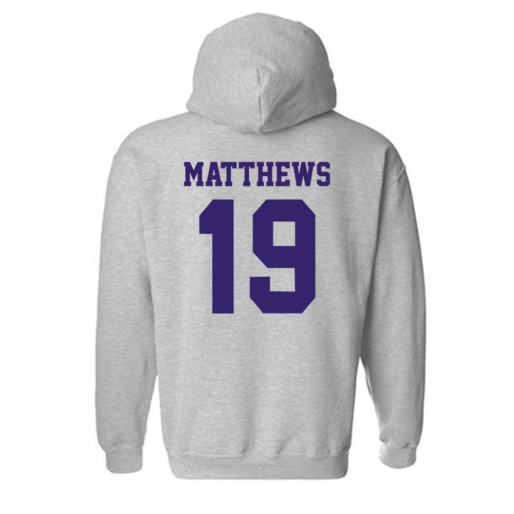 JMU - NCAA Football : Micah Matthews - Classic Shersey Hooded Sweatshirt-1