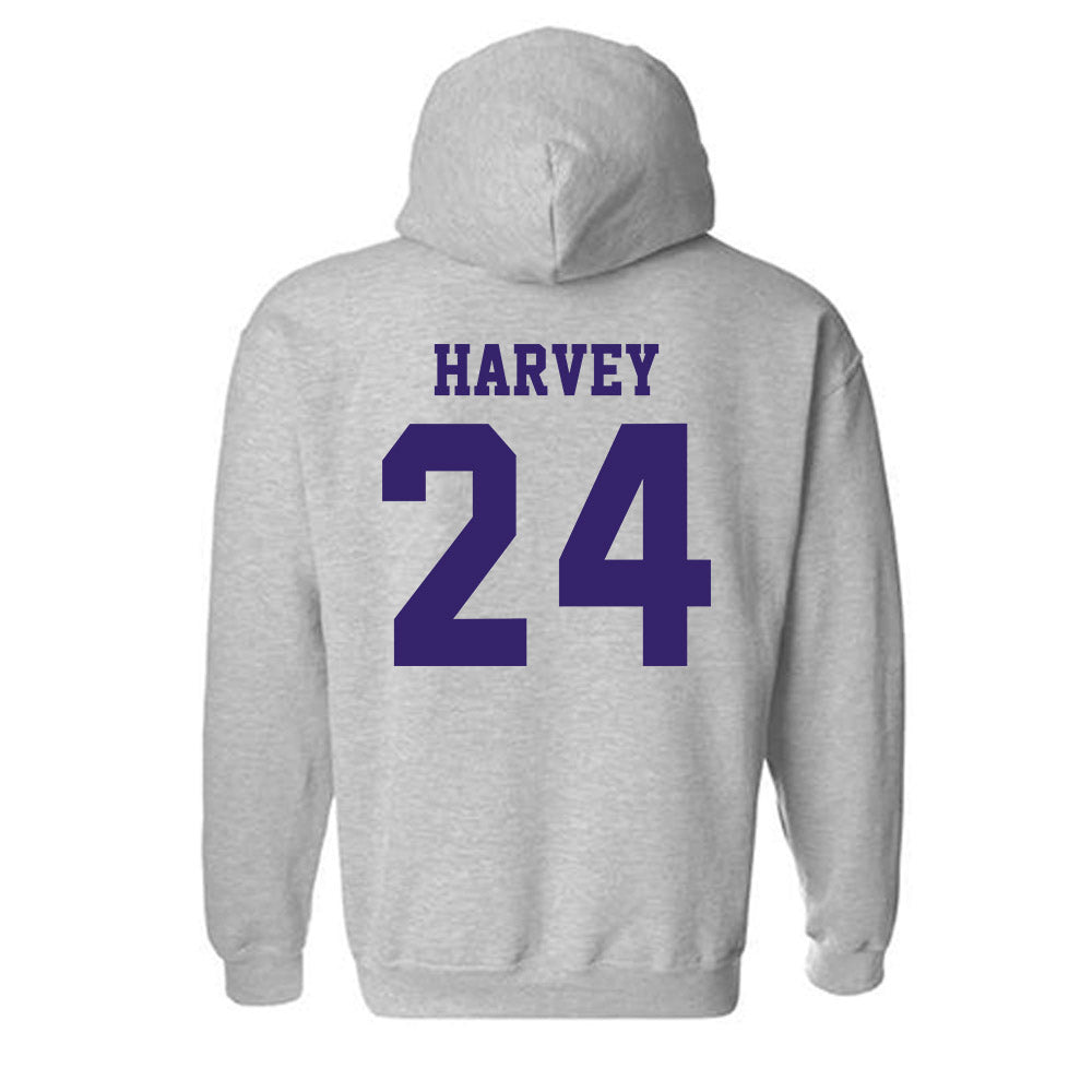 JMU - NCAA Football : Jayon Harvey - Classic Shersey Hooded Sweatshirt-1