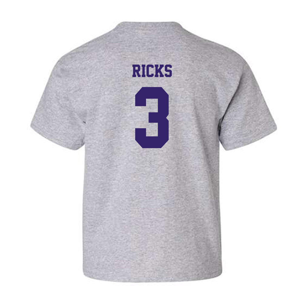 JMU - NCAA Men's Basketball : Eddie Ricks - Classic Shersey Youth T-Shirt-1