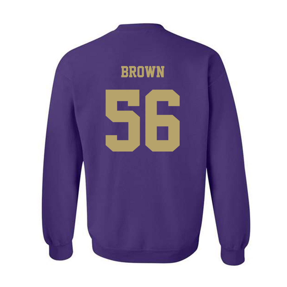 JMU - NCAA Football : Tyler Brown - Fashion Shersey Crewneck Sweatshirt-1