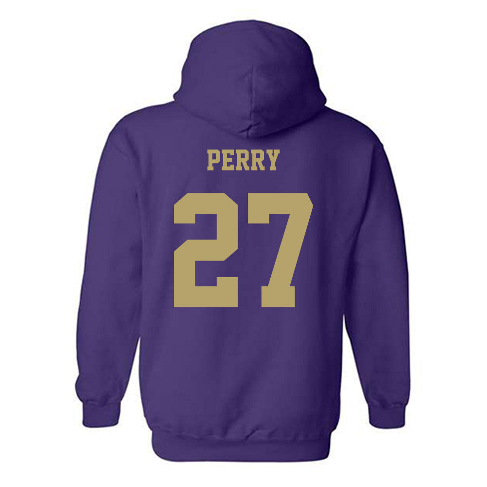 JMU - NCAA Football : Josiah Perry - Fashion Shersey Hooded Sweatshirt-1