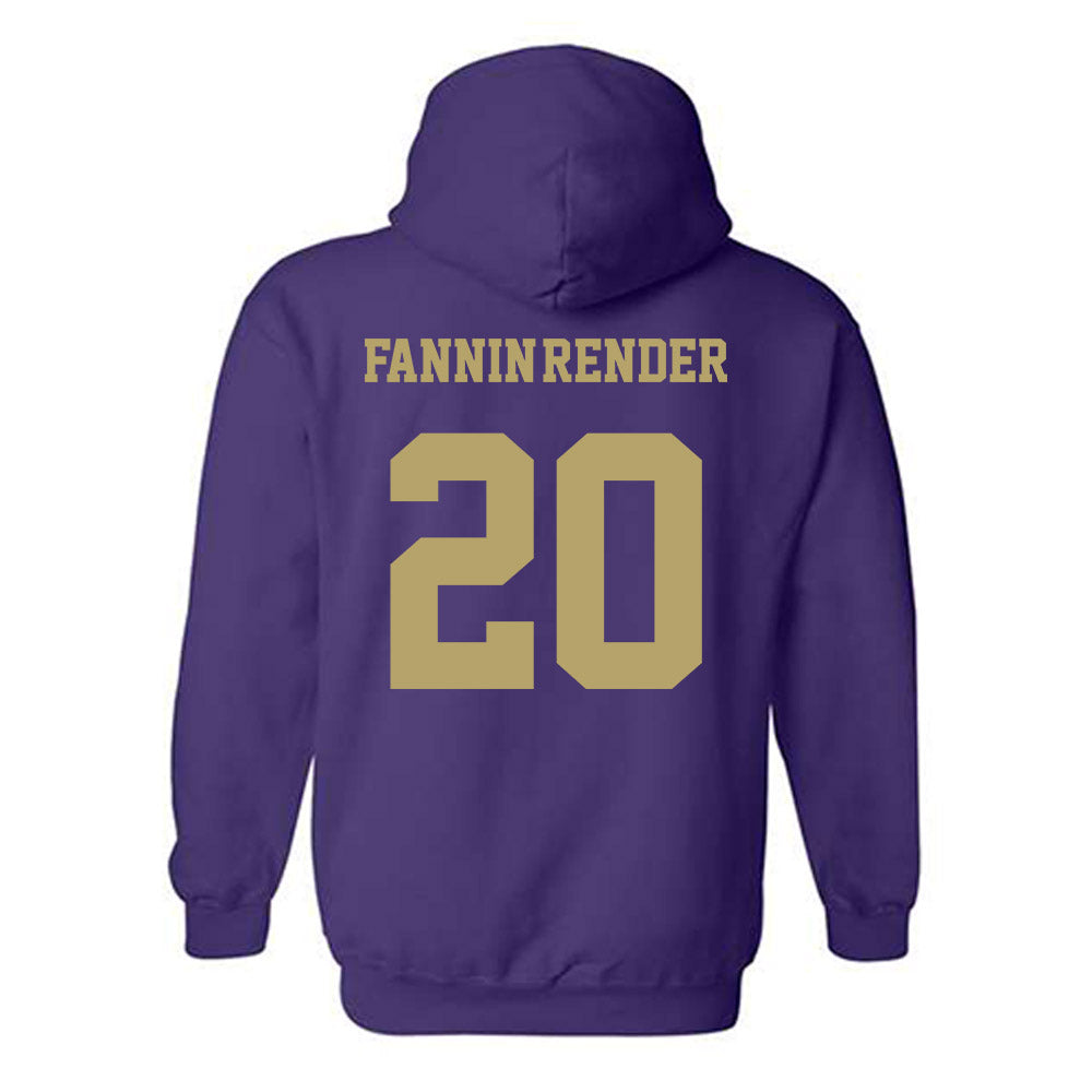 JMU - NCAA Football : Malachi Fannin-Render - Fashion Shersey Hooded Sweatshirt-1