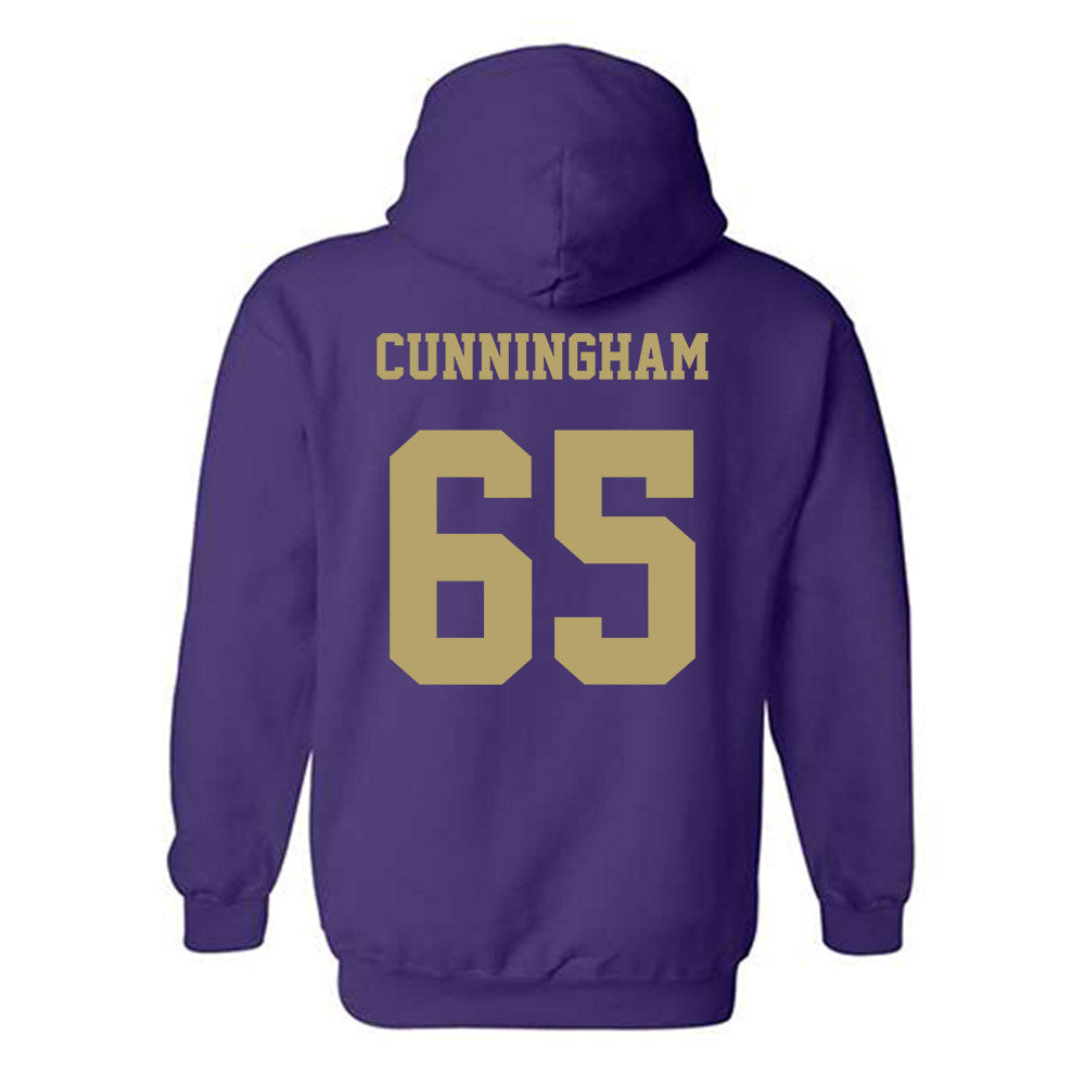 JMU - NCAA Football : Parker Cunningham - Fashion Shersey Hooded Sweatshirt-1