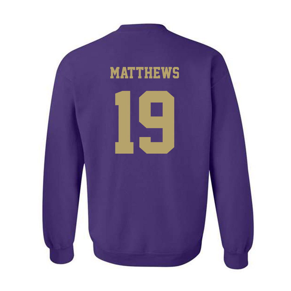 JMU - NCAA Football : Micah Matthews - Fashion Shersey Crewneck Sweatshirt-1