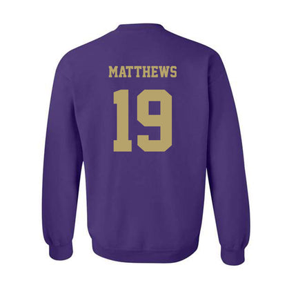 JMU - NCAA Football : Micah Matthews - Fashion Shersey Crewneck Sweatshirt-1