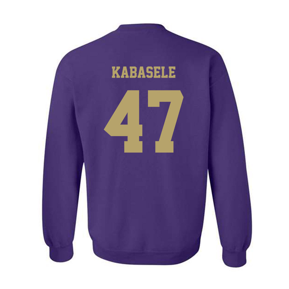 JMU - NCAA Football : Kevin Kabasele - Fashion Shersey Crewneck Sweatshirt-1