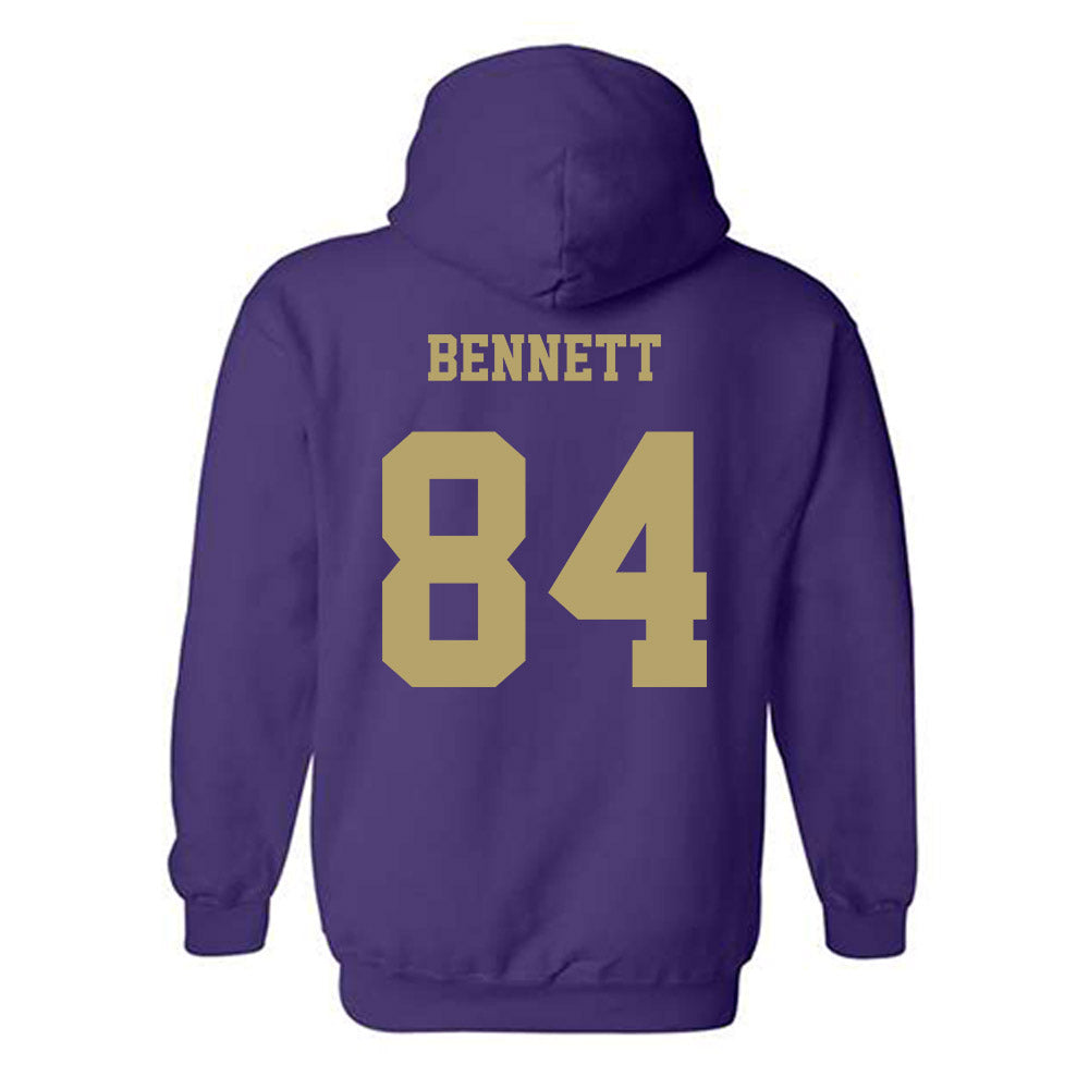 JMU - NCAA Football : Andrew Bennett - Fashion Shersey Hooded Sweatshirt-1