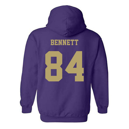 JMU - NCAA Football : Andrew Bennett - Fashion Shersey Hooded Sweatshirt-1