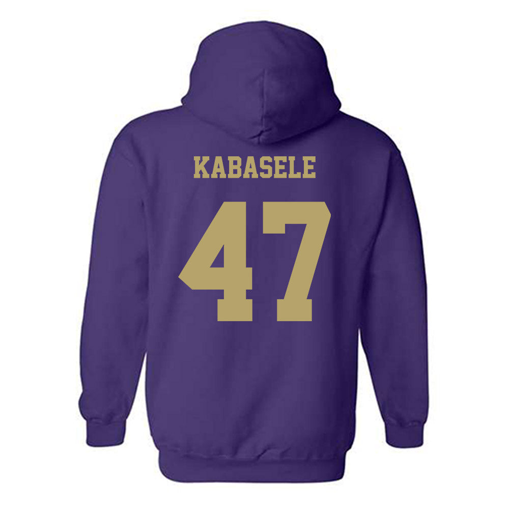 JMU - NCAA Football : Kevin Kabasele - Fashion Shersey Hooded Sweatshirt-1