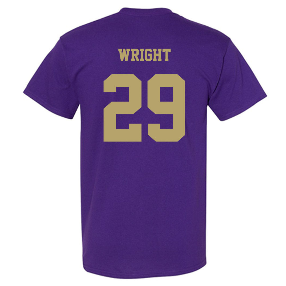 JMU - NCAA Football : KJ Wright - Fashion Shersey T-Shirt-1