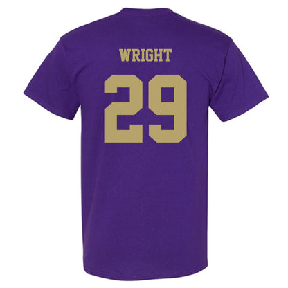 JMU - NCAA Football : KJ Wright - Fashion Shersey T-Shirt-1