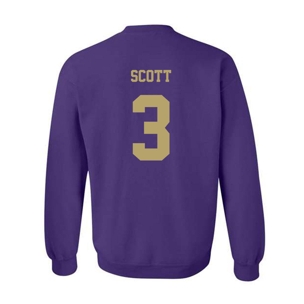 JMU - NCAA Football : Corey Scott - Fashion Shersey Crewneck Sweatshirt-1