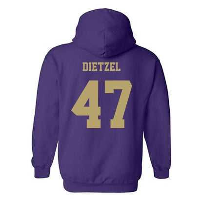 JMU - NCAA Football : Mitchell Dietzel - Fashion Shersey Hooded Sweatshirt-1