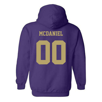 JMU - NCAA Women's Basketball : Peyton McDaniel - Fashion Shersey Hooded Sweatshirt-1