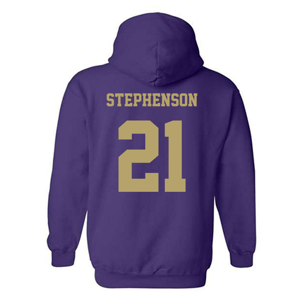 JMU - NCAA Women's Basketball : Zakiya Stephenson - Fashion Shersey Hooded Sweatshirt-1
