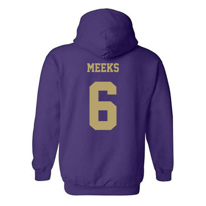 JMU - NCAA Men's Basketball : Ashton Meeks - Fashion Shersey Hooded Sweatshirt-1