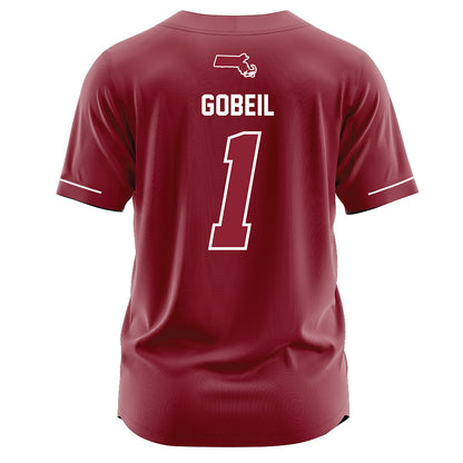UMass - NCAA Baseball : Dean Gobeil - Burgundy Jersey-1