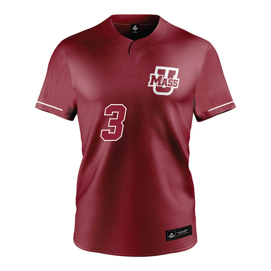 UMass - NCAA Baseball : Ty Fox - Burgundy Jersey-0