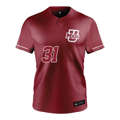 UMass - NCAA Baseball : Jackson Richard - Burgundy Jersey-0