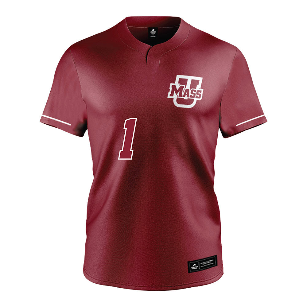 UMass - NCAA Baseball : Dean Gobeil - Burgundy Jersey-0
