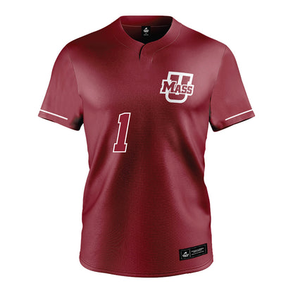 UMass - NCAA Baseball : Dean Gobeil - Burgundy Jersey-0