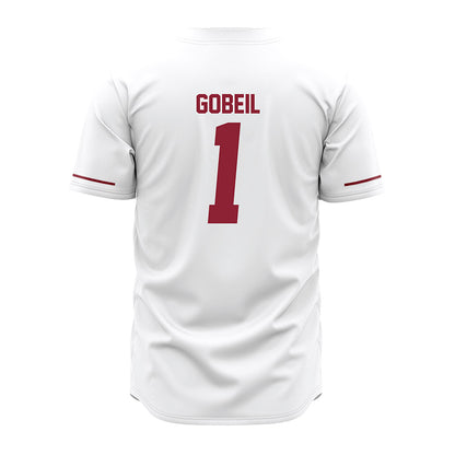 UMass - NCAA Baseball : Dean Gobeil - White Jersey-1