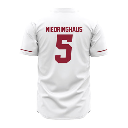 UMass - NCAA Baseball : Jack Niedringhaus - White Jersey-1
