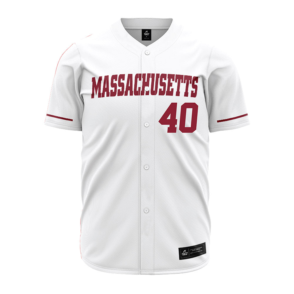 UMass - NCAA Baseball : Callen Powers - White Jersey-0