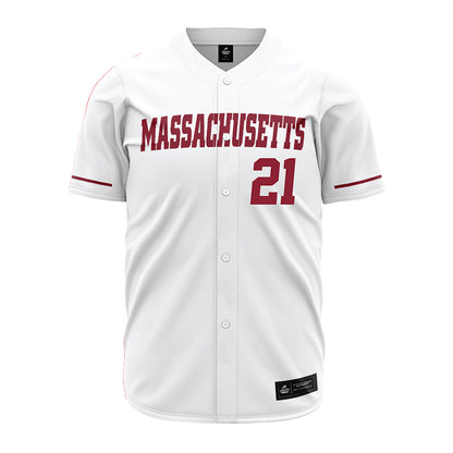 UMass - NCAA Baseball : Ben Thomason - White Jersey