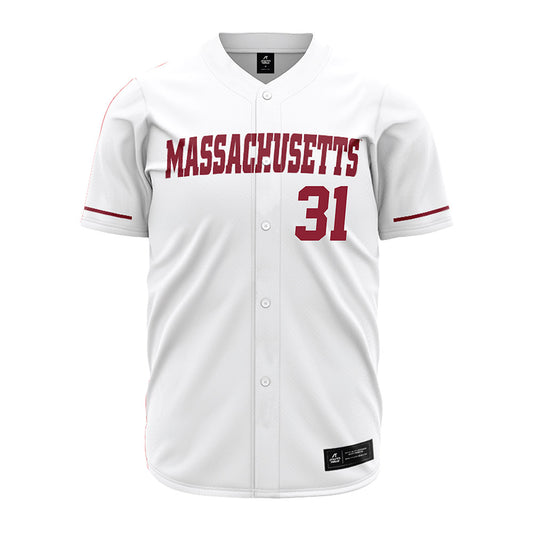 UMass - NCAA Baseball : Jackson Richard - White Jersey-0