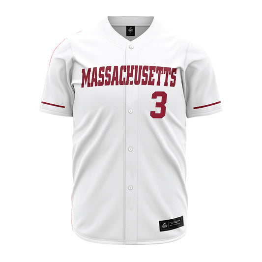 UMass - NCAA Baseball : Ty Fox - White Jersey-0