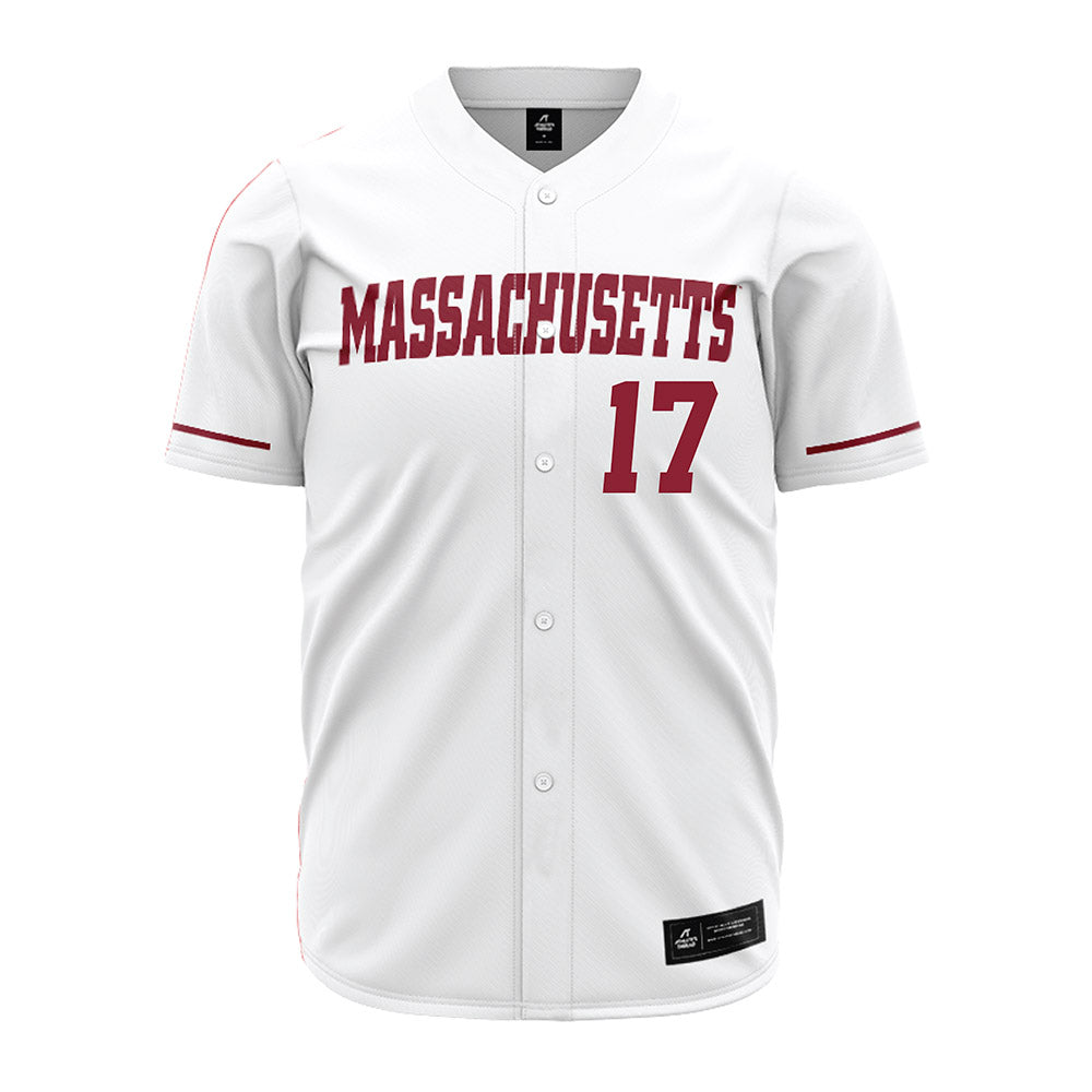 UMass - NCAA Baseball : Vance Bonior - White Jersey-0