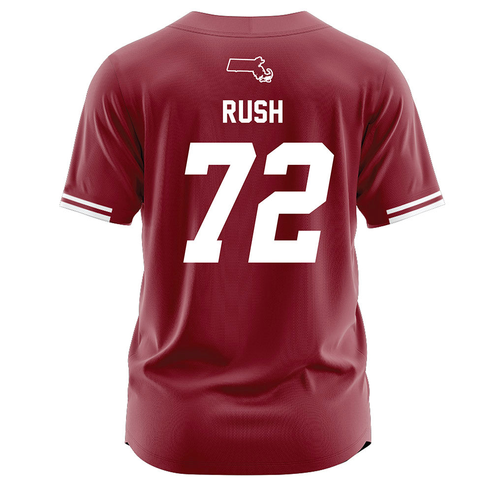 UMass - NCAA Softball : Brenna Rush - Burgundy Softball Jersey-1