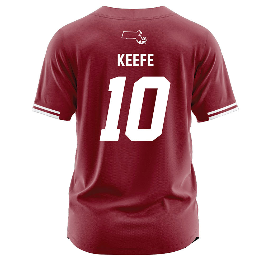 UMass - NCAA Softball : Riain Keefe - Burgundy Softball Jersey-1