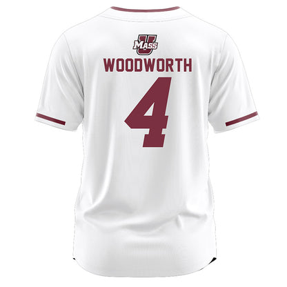 UMass - NCAA Softball : Lily Woodworth - White Jersey-1