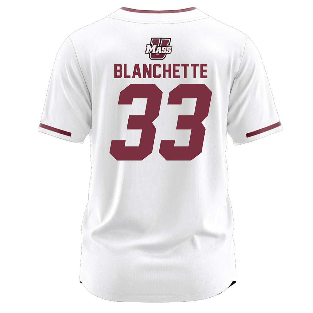 UMass - NCAA Softball : Kelsey Blanchette - White Jersey-1