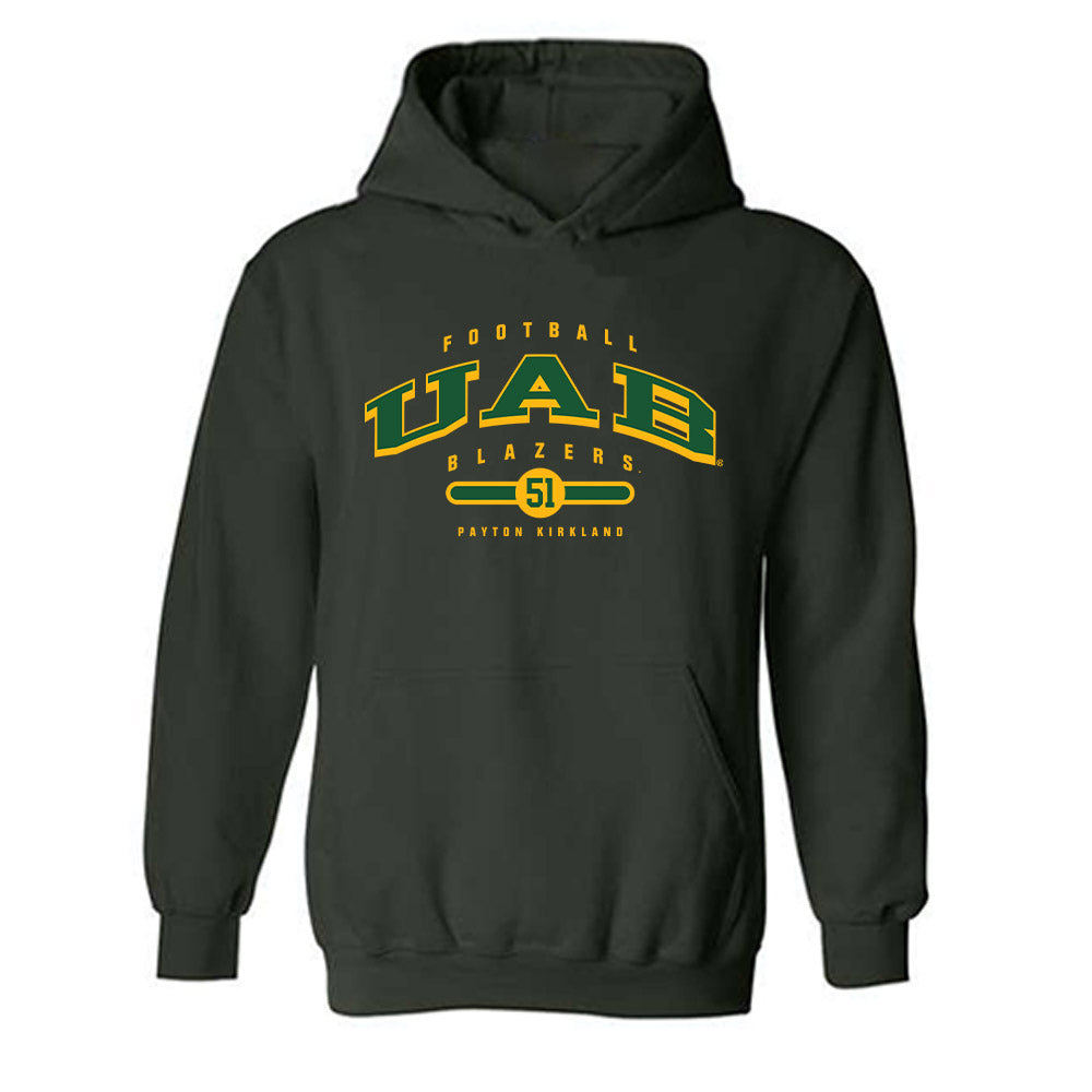 UAB - NCAA Football : Payton Kirkland - Classic Fashion Shersey Hooded Sweatshirt-0