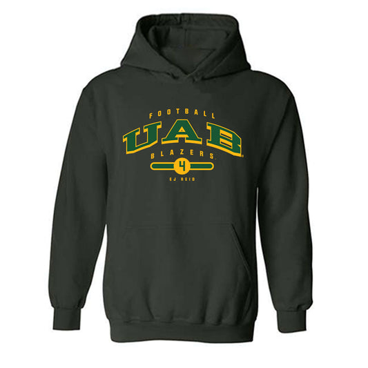 UAB - NCAA Football : EJ Reid - Classic Fashion Shersey Hooded Sweatshirt-0