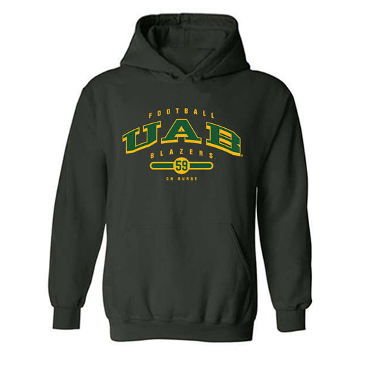 UAB - NCAA Football : Ch Burge - Classic Fashion Shersey Hooded Sweatshirt-0
