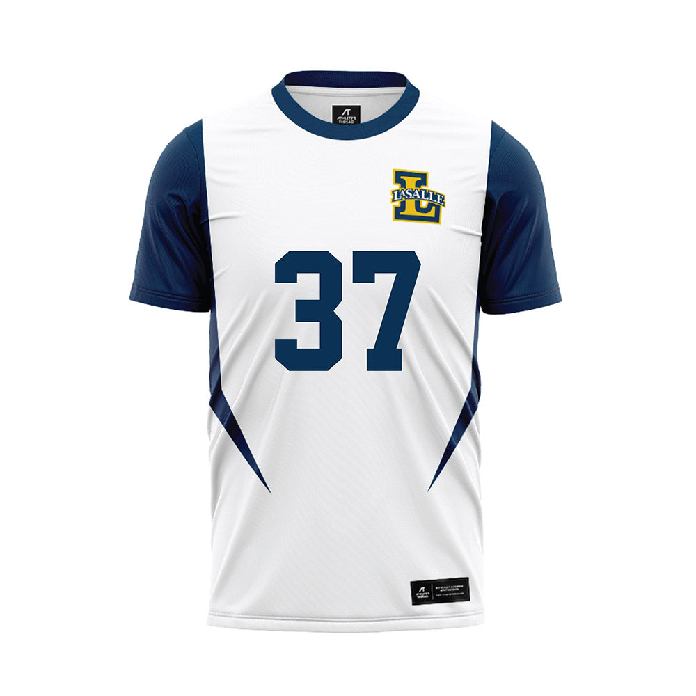 La Salle - NCAA Men's Soccer : Michael Ziegler - White Soccer Jersey-0