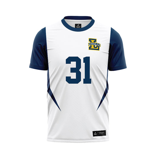 La Salle - NCAA Men's Soccer : Wanwi Choi - White Soccer Jersey-0