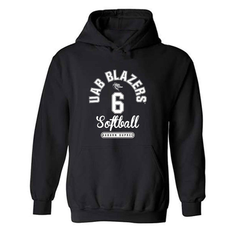 UAB - NCAA Softball : auburn dupree - Classic Fashion Shersey Hooded Sweatshirt-0