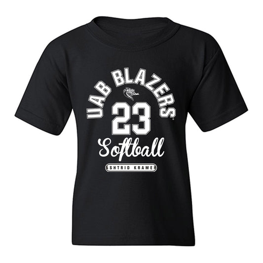 UAB - NCAA Softball : Ashtrid Kramer - Classic Fashion Shersey Youth T-Shirt-0
