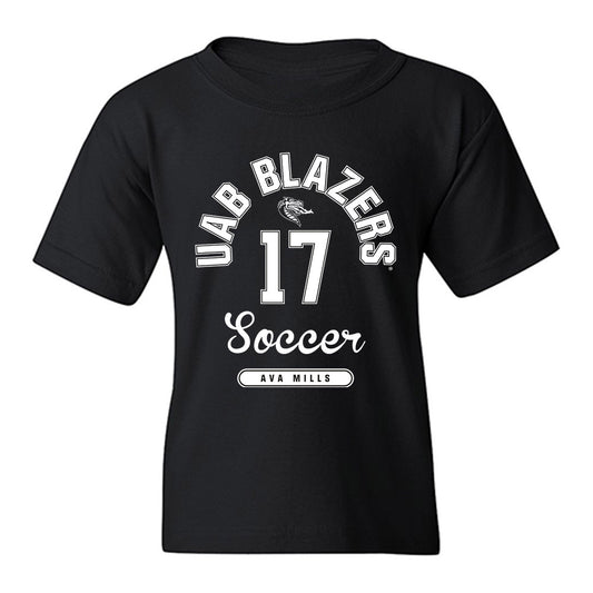 UAB - NCAA Women's Soccer : Ava Mills - Classic Fashion Shersey Youth T-Shirt-0