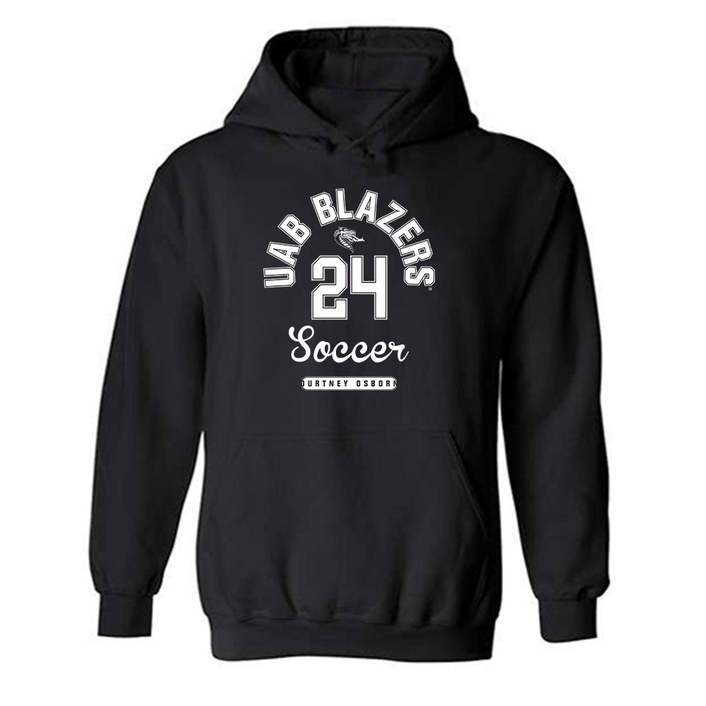 UAB - NCAA Women's Soccer : Kourtney Osborne - Classic Fashion Shersey Hooded Sweatshirt-0